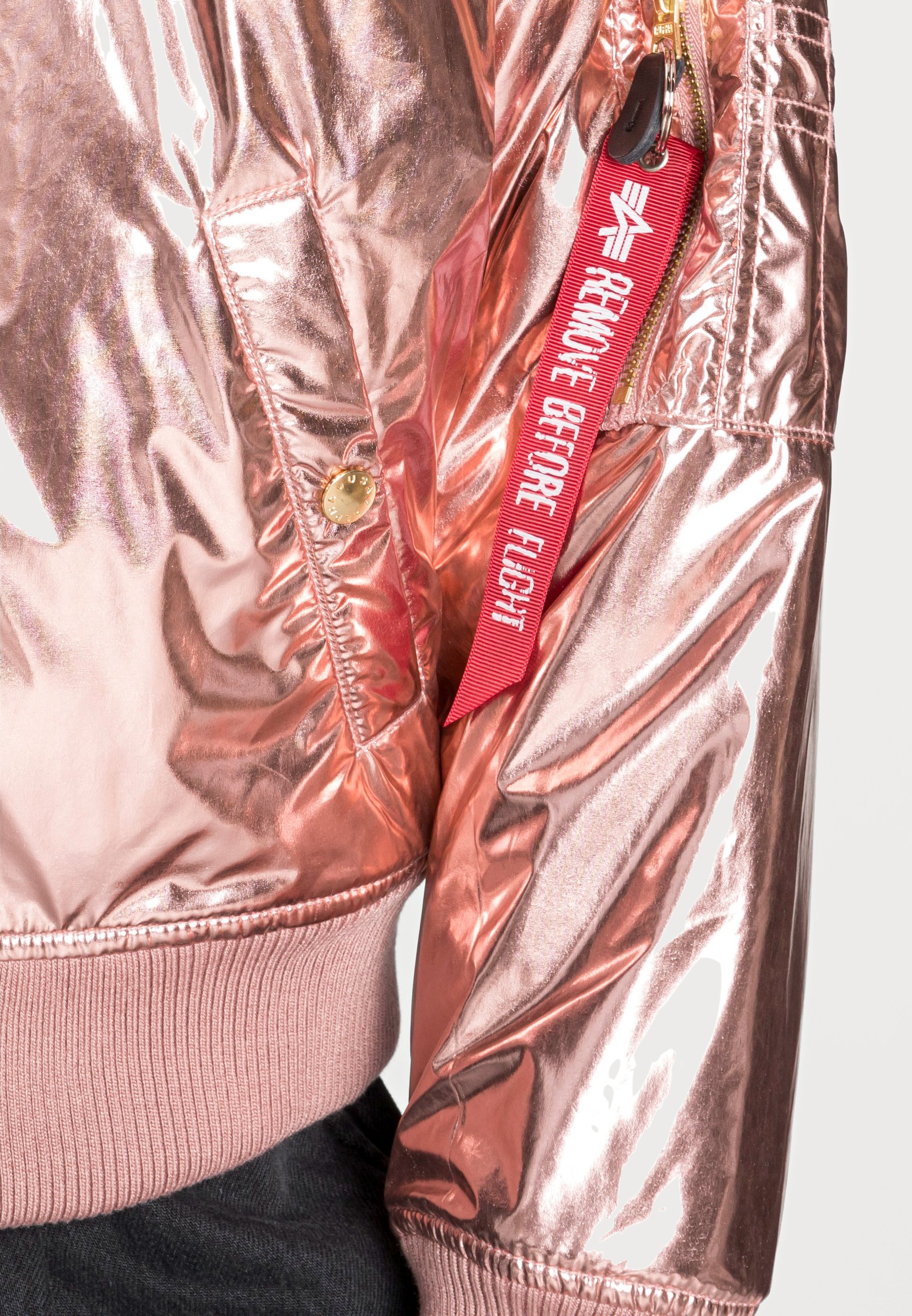 Metallic jacke rosa Clearance